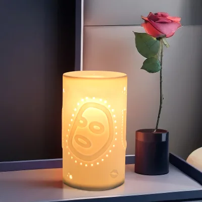 Ready to Ship Ceramic Table Lamp for Living Room Mother's Day Gift Warm Light Table Desk Night Light