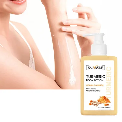 OEM Natural Organic Skin Care Tumeric Lotion Vitamin C Moisturizing Whitening Not Greasy Anti Acne Turmeric Body Lotion
