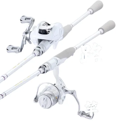White Small Rod Micro Fishing Rod 1.68m UL Pike Rod M-Tuned Long-Casting Versatile Carbon Fishing Rod