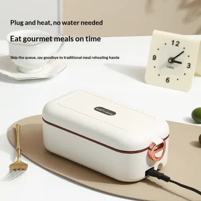 AHLE1072/Electrically Powered Temperature-Controlled Lunch Box Stainless Steel Inner Pot Plug-In Heating Portable Design