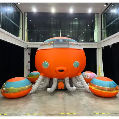 Giant Led Lighting Octopus Shaped Inflatable UFO Event Decoration Inflatable Alien Spaceship Saucer Model for Display