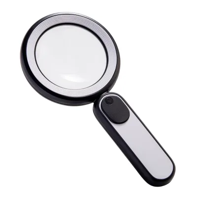 20x Handheld Large Magnifying Glass with Light,18LED Illuminated Lighted Magnifier for Reading, Inspection, Coins,Jewelry