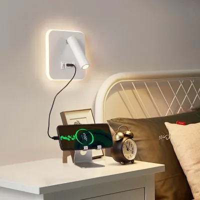 12w Modern Surface Wall Mounted Led Reading Wall Lights for Hotel Bedroom
