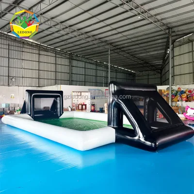 Portable PVC Material Inflatable Football Court with Goals for Kids Outdoor Entertainment and Team Building Matches