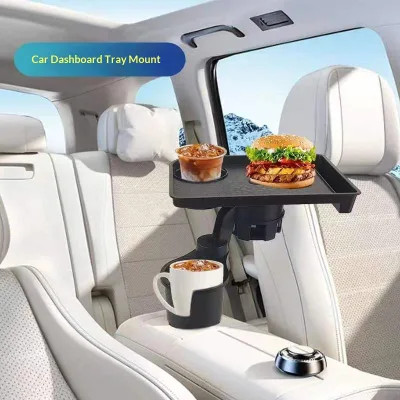 Cross-border Storage Co-driver Cup Small Tray ABS Material Food Car Interior Multi-function Plate Beverage Water Cup Position