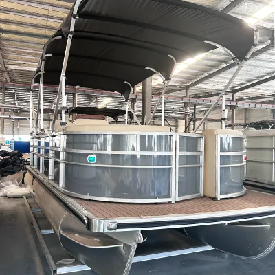 19ft 12 Person House Large Build Lakelife Boat Life Style Pontoon Boat Small Aluminum Pontoon Boat