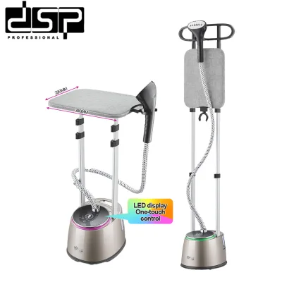 2000W Vertical Garment Steamer 1.6L Detachable Water Tank Adjustable Stand Continuous Steam Clothes Steaming for Home Travel