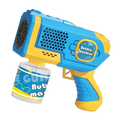 8 Holes Bubble Toy Blow up Girl Lamp Automatic Bubble Machine Blowing Bubbles Gun