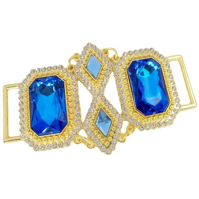 Luxury Thong Straps Connector Crystal Bikini Buckle for Women Vacation Swimwear Accessories