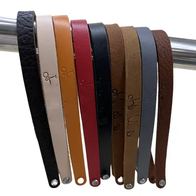 Bicycle Accessory Handle Strap Bag 17*1cm Embossed Design High Grade Genuine Cowhide Leather 9 Colors Brompton Folding