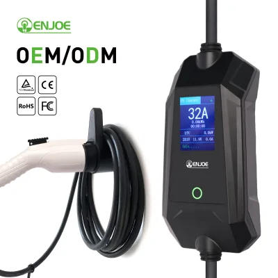 Level2 32A Fast Electric Vehicle Charging Station Leaf Type 1 J1772 NEMA 14-50 Plug Portable EV Charger New Condition