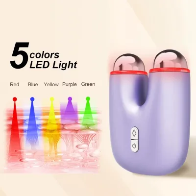 2026 New Arrival High Frequency Microcurrent Heated Face Lift Skin Tightening Firming Mini Facial Skin Toning Face Massage