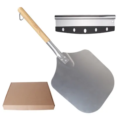 New 12" Aluminum Pizza Peel with Removable Detachable Long Handle Pizza Spatula Pizza Tools