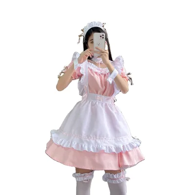 Lolita Cosplay Costume Are Suitable for Ladies Outdoor Display Also Cute Maid Outfit for Halloween Party Wearing