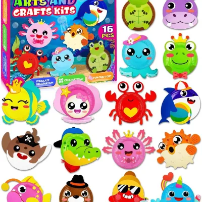 Kid Cultivate Patience Girl Toy Set Exquisite Gift Educational Toys Handmade Decorative Animal Paper Plates Kit