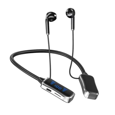 Wholesale Waterproof Wireless Neckband Sports Earphones KL50 LED Indicator JL Chipset ENC Noise Cancellation Headphones Earbuds