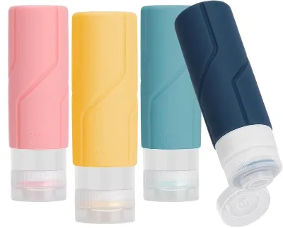 Factory 100ml Portable Refillable Bath Small Reusabl Shower Silicone Travel Bottle Shower Shampoo Mini Travel Silicone Bottle