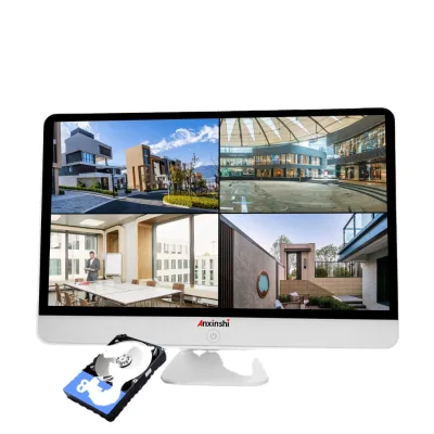 Eseeclod 8MP 8CH 4camera 12.5 Inch Monitor and Recorder PoE Kits Dome Security Camera Kit System CCTV Camera