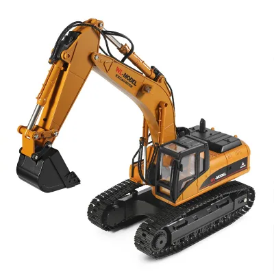 Wltoys 16800 1/16 Scale 2.4G Electric Simulation Remote Control Toys Alloy Excavator 23 Ways Excavation Engineering Vehicle