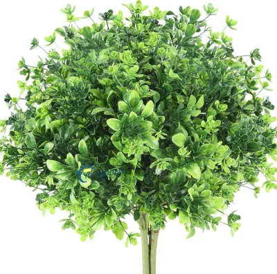 Custom Artificial Plastic Stems Faux Farmhouse Greenery Shrubs for Wedding Yard Indoor Outdoor Decor for Christmas Easter