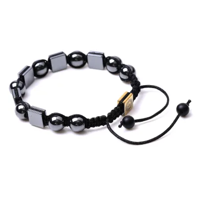 Hematite Wholesale Round Bead Square Beads Woven Bracelets Weaving Trends Crafted with Precision for Unique Statements