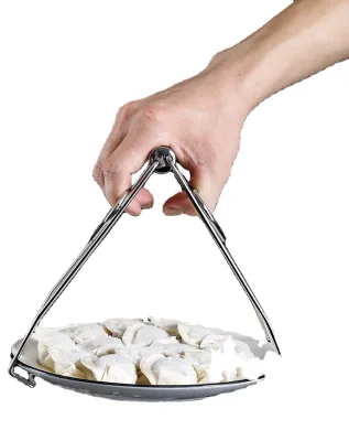 Stainless Steel Hot Dish Plate Bowl Clip Retriever Tongs Anti-Scald Hot Bowl Holder Dish Clamp Pot Pan Gripper Clip