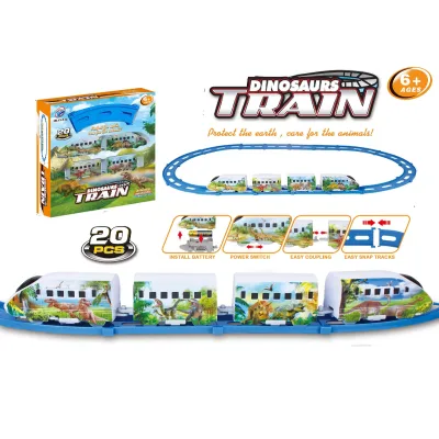 Electric Rail Train Rail Toy Animal and Dinosaur Style Children's Electric Toy
