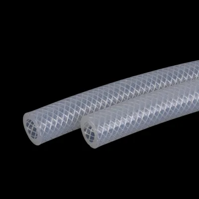 High Quality Transparent Flexible Food-Grade Silicone Tube Hose Braided Design with Custom Cutting Processing Service