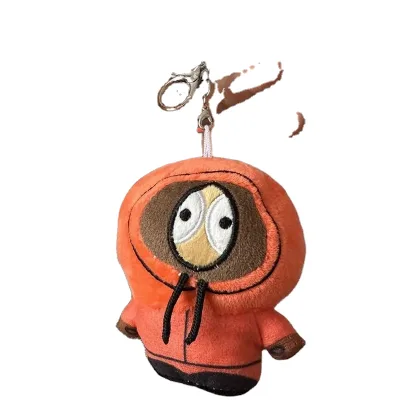 HY2 New Anime South Park Action Figure Key Ring Plush Doll Claw Machine Doll South Park Key Ring