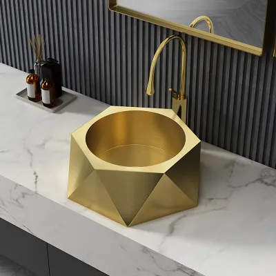 Stainless Steel Countertop Basin, Wash Basin, Special-shaped Art Basin Sink