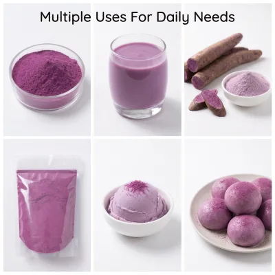 HACCP Certified Spray Dried Steam Cooked Organic Purple Yam Ube Bubble Tea Taro Alternative Philippines Dioscorea Alata Powde