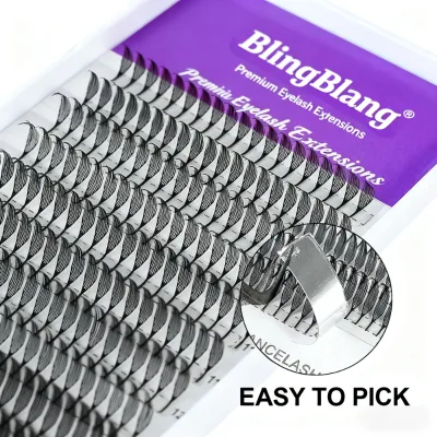 Most Popular Manga Fairy Lashes 0.03mm Ultra-Fine Dense Defined Strands Layered Volume Clustered Lashes for Eye-Opening Effects