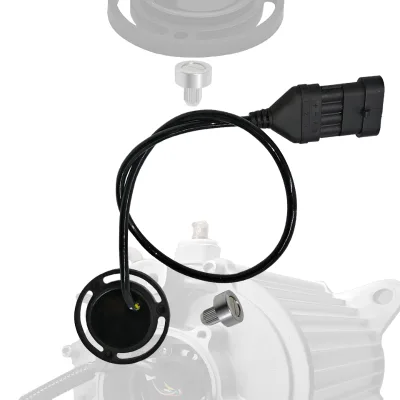 Ultra Thin Disc Design Absolute Encoder Magnetic Sine Cosine Analog Output High Temp Range Flange Mount for PMSM Hall Encoder