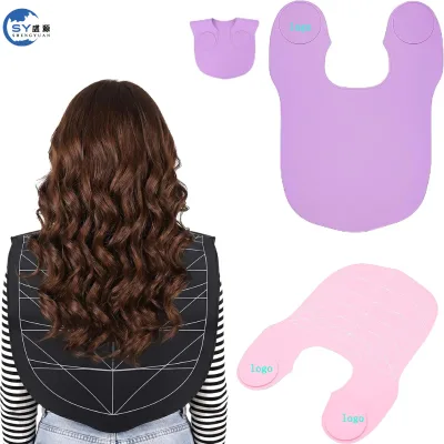 New Arrival Custom Logo Hair Dyeing and Perming Silicone Cape Hair Treatment and Perm Scarf Silicone Hair Dye Cape