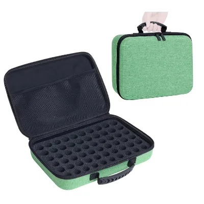 30-Slot Shockproof EVA Essential Oil Case Waterproof Aromatherapy Organizer for 5ml 15ml Bottles