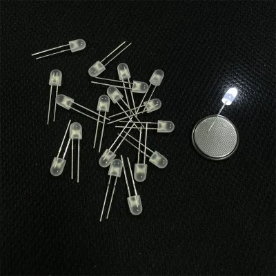 504 Oval Shape White Milky Lens 3V White Color Super Bright F5 5mm Diode Electronics Components Dip Oval LED Diode Light