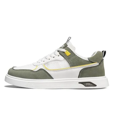 2023 Summer Mesh Breathable Men's Low Top Plank Shoes Versatile Student Fashion Shoes Men's Lightweight Casual Men's Shoes