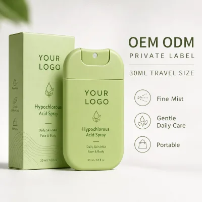 OEM Hypochlorous Acid Skin Spray Alcohol Free Face Body Mist Travel Size