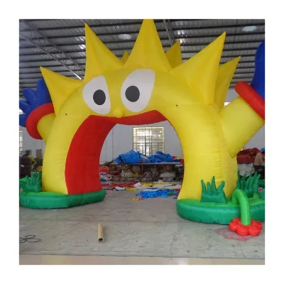 Inflatable Sun Art Arch with Flower Entrance Archway for Party Event Amusement Park Decoration Inflatable Theater Arch