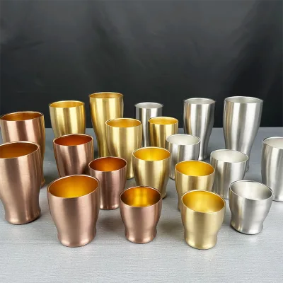 High Quality Wholesale Premium Double Layer Stainless Steel Cup for Hot and Cold Beverages Coffee Durable and Portable Design