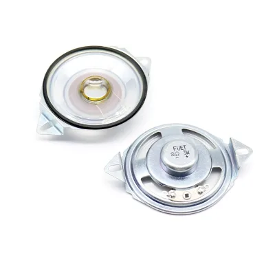 Transparent PEN Diaphragm 50MM*H13.3MM Round Waterproof 8Ohm 3W Binaural Speaker With Mounting Hole Multimedia Loudspeaker