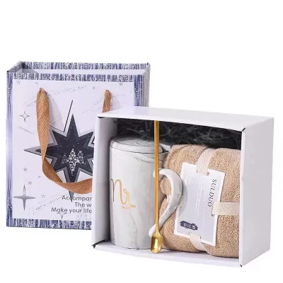 Wholesale Ceramic Christmas Mug Set Hot Sale Business Gift with Whit Color Box