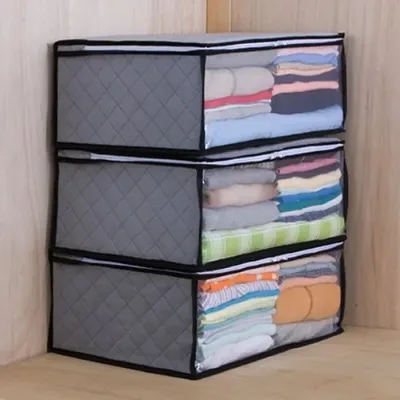 Under Bed Storage Bag Foldable Clothing Storage Bag With Clear Window