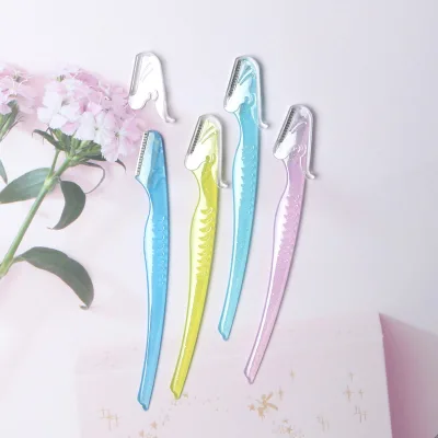 Women Facial Dermaplaning Tool Straight Handle Blade Disposable Female Face Hair Shaving Razor Sets