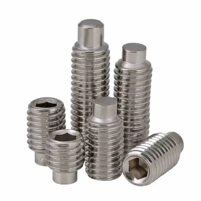 M3 M4 M6 M8 304 Stainless Steel DIN915 Standard Convex Headless Socket Plug Set Screw