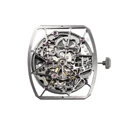 Customized Luxury Eco-friendly Stainless Steel Mechanical Movement Dial Watch Cut-Out Barrel Design Modification AQ8N24A-D