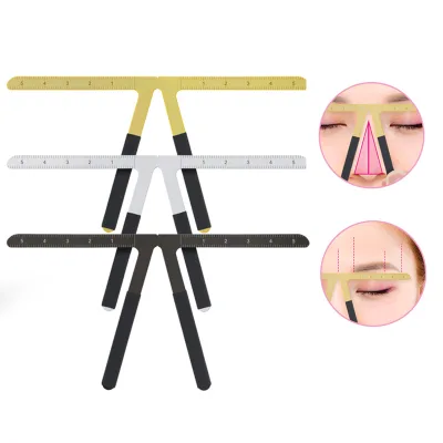 Tattoo Eyebrow Ruler Permanent Makeup Symmetrical Caliper Three-Point Positioning Grooming Shaper Reusable Measure Tool