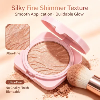 Make Your Own Label Women Highlighter Makeup Highlighter Vegan Cruelty Free Powder Pressed Highlighter 4colors