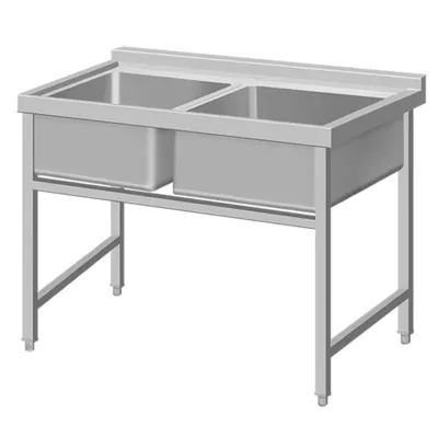 Stainless Steel square Leg Assembled Sinks for Kitchens, Laboratories and Processing Plants