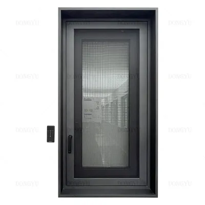 Smart Home Swing Double Hinged Hurricane Proof Electric Automatic Opening Tinted Glass Casement Window